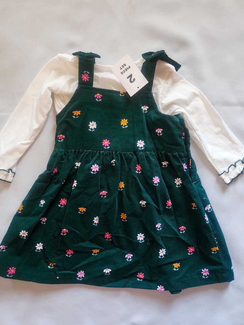 Corduroy Dress And Shirt Set 3T